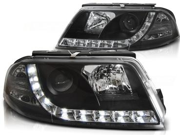 Scheinwerfer DRL LED Tagfahrlicht für VW Passat 3BG Bj. 00-05 Schwarz